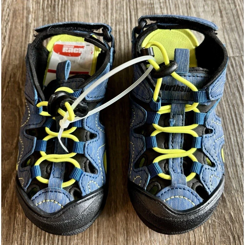 Northside Boys Toddler Burke 4.0 Closed Toe Sport Hook & Loop Sandal Size 9 NWT